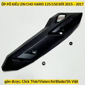 Ốp Pô Che Pô Độ Nhựa ABS Gắn Vario 2018-2021/Click Thái 2015-2017/Vision 2014-2020/AirBlade 2013-2019/Sh Việt 2012-2016 Móc treo đồ Inox 304 Inox Xi Màu Titan Xanh Vàng Cho Vario/Vision Và Một Số Xe Khác (Ảnh Tự Chụp)