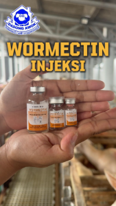 WORMECTIN 20 ml Obat gatal-gatal Gudik Kutu Caplax parasit kambing kucing anjing sapi kelinci domba