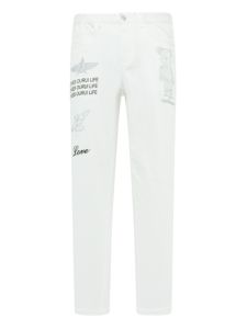 Mens Comfortable Cotton Denim Jeans Slim Fit Casual mid Waist Long Trousers Spring Autumn White Fashion Urban Style