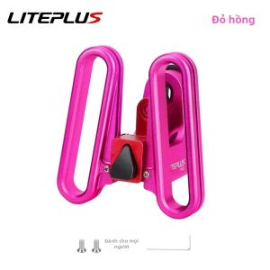 Túi Đựng Đồ Phía Trước Xe Đạp Gấp Bằng Hợp Kim Nhôm Có Đế Nâng Cao Bộ Chuyển Đổi Gắn Giá Đỡ Cho Xe Đạp Brompton Giải Pháp Lưu Trữ Di Động
