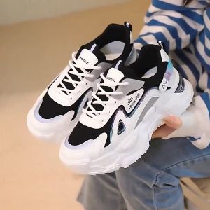 2025ใหม่ Q110รองเท้าผ้าใบผู้หญิง ทรงหนาsneaker ระบายอากาศได้ดี ใส่นุ่ม เดินสบาย แฟชั่นแมทช์ลุคง่าย ไซส์ 36-41