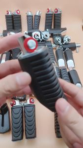 Combo cao su trước gác chân sau RS mạ Niken giày chống nghiêng - Phụ kiện xe Honda cao cấpSáng đẹp không han gỉ không chày xước