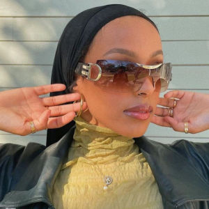 CLIBER 1pc Y2K Punk Sports Sunglasses Women Men 2000S New Luxury Brand Wrap Around Sun Glasses UV400 Goggles One Piece Fashion Eyewear newcln