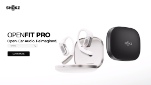 [2-year Warranty]SHOKZ T010 OpenFit Pro open-ear wireless headphones|3-mic noise reduction system enhanced clarity|office & daily life|Up to 50H long play time|Crystal-clear calls with AI|Sweatproof IP55|Compatible with iPhone & Android