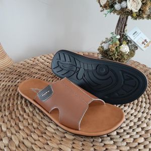 Sendal Kulit Sapi Pria.(Garansi 100% uang kembali jika sendal. bukan kulit)