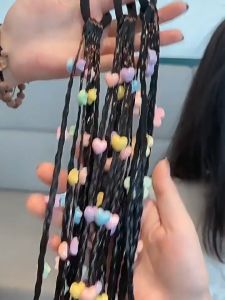 Tóc Giả TẾT CHARM ĐÍNH HẠT Nhiều Màu Dễ Thương Cho Bé QiQiShop