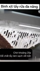 Chai Xịt Vệ Sinh Bếp Bọt Tuyết Đa Năng Kitchen Clear 500ml Loại Bỏ Dầu Mỡ Và Các Vết Bám Bẩn