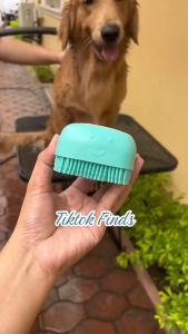 Bath Massage Scrub Brush Soft Safety Silicone Pet Bath Brush Puppy Dogs Cats
