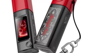 2K HD Thumb Camera 230° Rotatable Lens with TFT LCD Screen Lipstick-Style Portable Keychain Camera， Easy Carry for Daily
