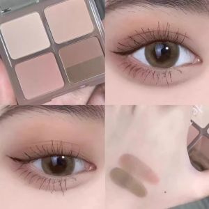 Daily Gentle Five Color Eyeshadow Palette Light Makeup Commute Full Matte Highlight Low Saturation Lotus Root Brown Milk Tea Earth Tone Women