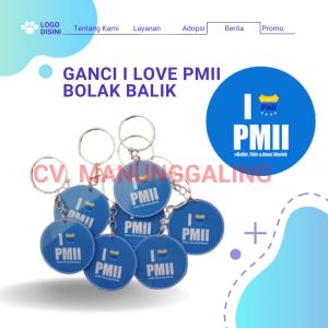 Gantungan Kunci PMII Ganci PMII Ganci I Love PMII