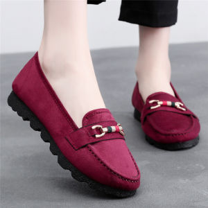 Beijing Rui Old Beijing Cloth Shoes Womens Shoes Gommino New New Arrival Slip-on Flat Mom Shoes Soft Square Mouth Spring and Summer