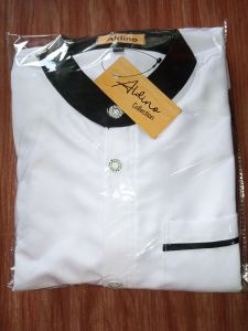 stelan baju Koko hitam putih anak laki-laki usia 3-11 tahun/stelan jasco anak/kemko anak