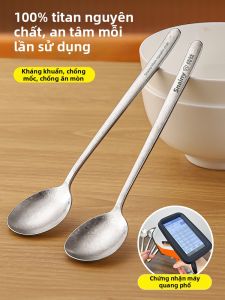 CHUANGSHUNFU | Elegant Personalized Long Handle Titanium Spoon