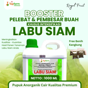 Pupuk Labu Siam Topfarm / Pupuk Pelebat Buah Labu Siam / Pupuk Tanaman Labu Siam Cepat Berbuah / Pupuk Penyubur Pohon Labu Siam / Booster Pembesar Buah Labu Siam / Pupuk Buah Labu Siam Terbaik
