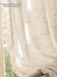LIANHUAJI | Elegant Mirror Finish Sun Protection Sheer Curtain