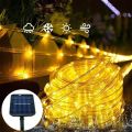Năng Lượng Mặt Trời Dây Đèn Ngoài Trời 5/10/20M Đèn LED Xanh Dương PVC Ống Cổ Dây Đèn Sân Vườn Halloween Giáng Sinh Trang Trí Đám Cưới. 