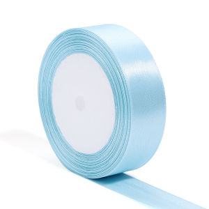 Ruy Băng Satin Màu Xanh Nhạt 25 Thước Nhiều Độ Rộng Khác Nhau 1/1.2/1.5/2/2.5/3.8cm Dùng Để Trang Trí DIY Đám Cưới Sinh Nhật Giáng Sinh Gói Quà.