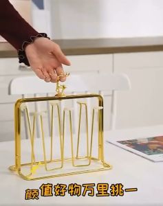 ที่คว่ำแก้ว ที่คว่ำแก้วหัวกวาง ที่วางแก้ว ที่แขนแก้ว พร้อมถาดรอง 🍷พร้อมส่ง🍸