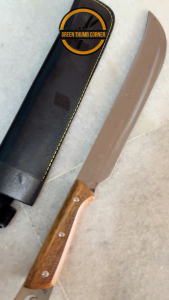 Heavy-Duty Wood-Handled Brush Knife