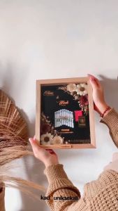 (1 HARI JADI) Mahar Pernikahan Bingkai 3D 10R Mahar Rustic Driedflower Seserahan