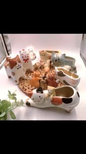Chậu gốm trồng cây hình mèo siêu dễ thường (hàng xuất khẩu)