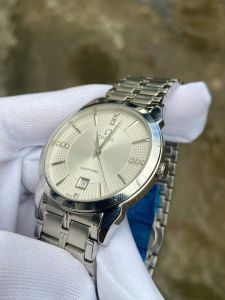 Đồng hồ nam o.m.g size 40mm có lịch máy pin nhật kính sapphire chống trầy chống nước tốt dây inox không rỉ
