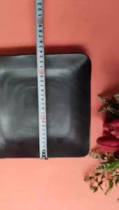 Dĩa nhựa melamine vuông nhám đen phục vụ nhà hàng quán ăn kt 16cm/20cm/24cm - DV117/118/119
