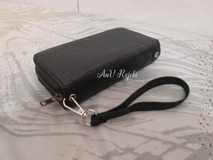 Dompet Taji Tali Kulit Hitam Buaya 2 Ukuran