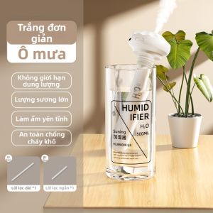 Bộ Lọc Không Khí USB Nhỏ Di Động Dùng Cho Văn Phòng Ký Túc Xá Phòng Ngủ Máy Làm Ẩm Không Tiếng Ồn Máy Làm Ẩm Di Động