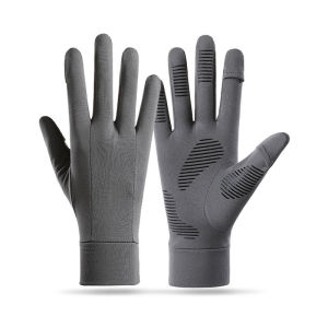 Outdoor Thermal Gloves Touchscreen Full Finger Half Finger Windproof Fleece Lined for Running Mountaineering Cycling Skiing