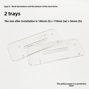 Simple Transparent DIY Hard Drive Rack 3.5 Inch Multi-Disk Computer Hardware Display Case Expansion Stand Flat Placement