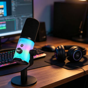 IRIN | ﻿ ZX‑778 RGB USB Gaming Microphone Dynamic Cardioid Pickup One‑Key Mute Noise Reduction Plug & Play for PC Mac Phone Live Stream
