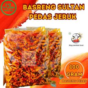 basreng goreng pedas ori 500 gram daun jeruk baso goreng kripik pouch kekinian gurih enak