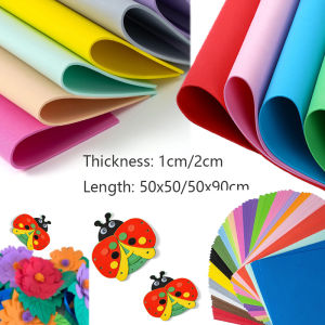 1mm-2mm Thick Colorful EVA Foam Sheets 50x50cm 50x90cm 7-10 Colors for DIY Crafts Cosplay Arts Projects