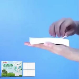 Laundry Detergent Sheets Quickly Dissolve Easily Remove Oil Stains and Dirt Deodorizing Mild Ingredients Clothing Cleaning Sheet