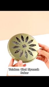 KAMJE Tatakan Alas Tempat Wadah Set Obat Nyamuk Bakar Stainless Steel