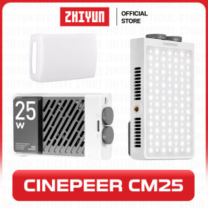 ZHIYUN CINEPEER CM25 - 25W ไฟถ่ายรูป ไฟสตูดิโอ ไฟถ่ายคลิป ไฟไลฟ์สด ไฟแต่งหน้า ไฟเติมแสง ไฟถ่ายวิดีโอระดับมืออาชีพ สำหรับถ่ายวิดีโอ Video Light ไฟ LED ถ่ายภาพ
