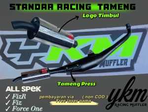 Standar Racing Hitam Tamneng Fizr Fiz Force One Sigma Alfa by YKM RACING MUFFLER