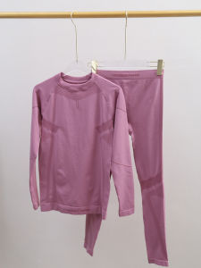 Professional Quick Dry Outdoor Clothing Set Womens Long Sleeve Tight Fit Hiking Sweat Absorbent Breathable T-Shirt Pants