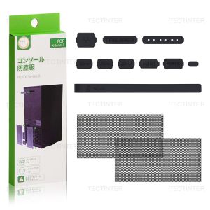 Protective Kit Dust Filter For Xbox Series X Console Top Back Dust Proof Cover Silicone Dust Plugs For PS5 Gaming Accessories