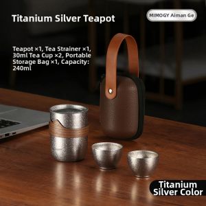 IMOGY | Portable Titanium Travel Tea Set for Individual Use