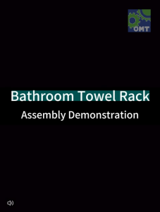 SS304 Foldable Folding Towel Rack Bathroom Shelf Toilet Accessories Rak Tuala boleh lipat 折叠毛巾架