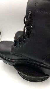 CUERO sepatu pdl kulit boot SERAGAM HITAM SEKOLAH ANTI SLIP SOL KARET MENTAH ANTI SLIP
