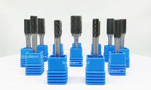 1pcs Type A Cylinder 6mm shank Tungsten Carbide Cylindrical Rotary Burrs Milling Cutter Rotary Tool Burr Rotary Dremel