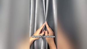 Kẹp Rèm Từ Tính Mạnh Mẽ Không Cần Đinh Chống Nắng Dùng Cho Phòng Ngủ & Văn Phòng Giữ Rèm Cửa Đóng Kín Ngăn Chặn Ánh Sáng Lọt Vào.