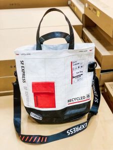 DuPont Paper Bag Custom DIY SF Model Tear-Proof Waterproof Letters Hand-Carrying Fashion Canvas Large Capacity Shoulder Bag