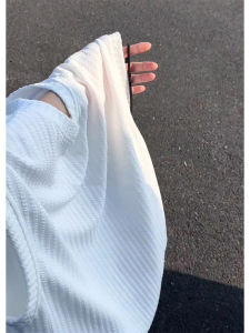 Textured White Vest Men Summer Thin Casual Sport Sleeveless T-shirt 2025 New American Chop Sleeve Loose Fit Polyester Blend