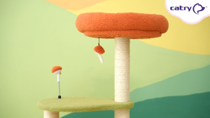 *NEW* Catry Cat Tree - Enchanted Grove (Mushroom Design Sisal Scratcher - Scratching Post + Pumpkin Cushion + Toys USA Brand)