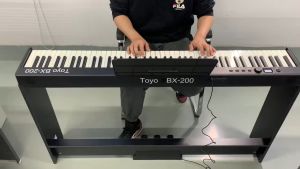 Đàn Piano Điện Toyo BX 200 Gấp Gọn - 88 Phím Nặng Cảm Lực - Kết Nối Bluetooth + Chân Đàn +Tai Phone